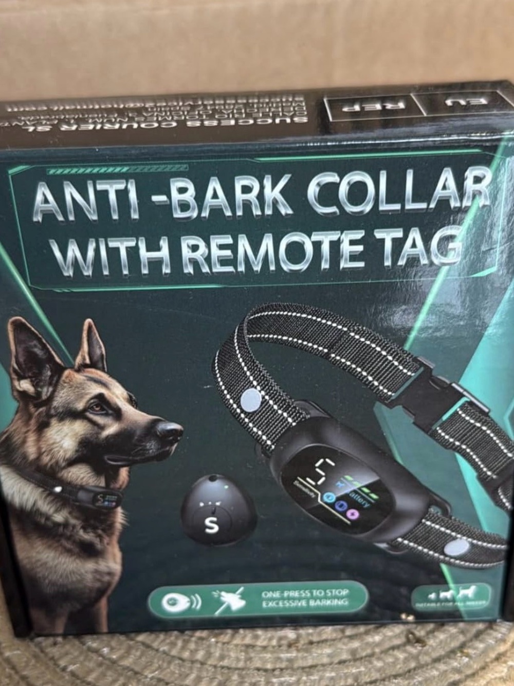 Anti-Bark Training Collar with Remote - Black